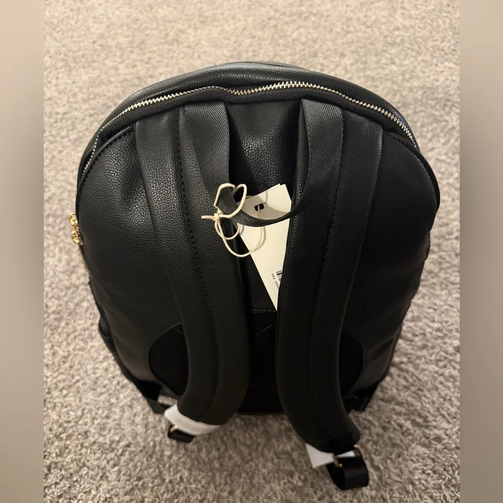 NWT Little Unicorn Skyline Backpack Black - Gold Hardware